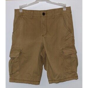 Urban Pipeline Cargo Shorts Mens Size 32 Khaki 100% Cotton Cargo Pockets Preown